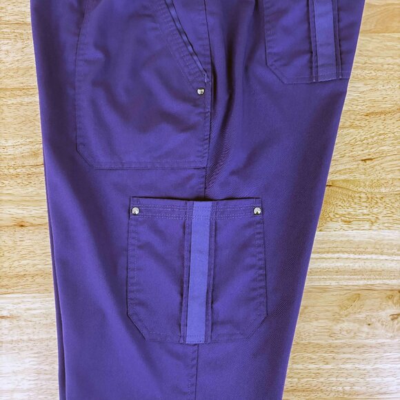 Healing Hands Purple Label Tori Yoga Scrub Pant Sz Large Tall (LT) - Picture 5 of 8